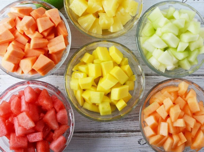 Fruits Choice: Watermelon, Papaya, Honeydew, Cantaloupe, Mango, Pineapple