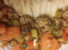 Load image into Gallery viewer, Meatballs with Ratatouille Niçoise, French Provençal Stew
