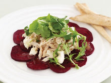 Load image into Gallery viewer, Beets Carpaccio, Chicken, Goat Cheese
