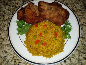 Chicken Breaded - Milanese - Portuguese Rice