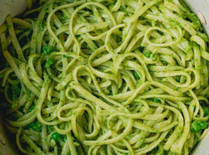 Linguine Pesto Add: Veggie, Protein