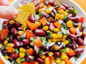 Mexican Red Beans Salad add Chips