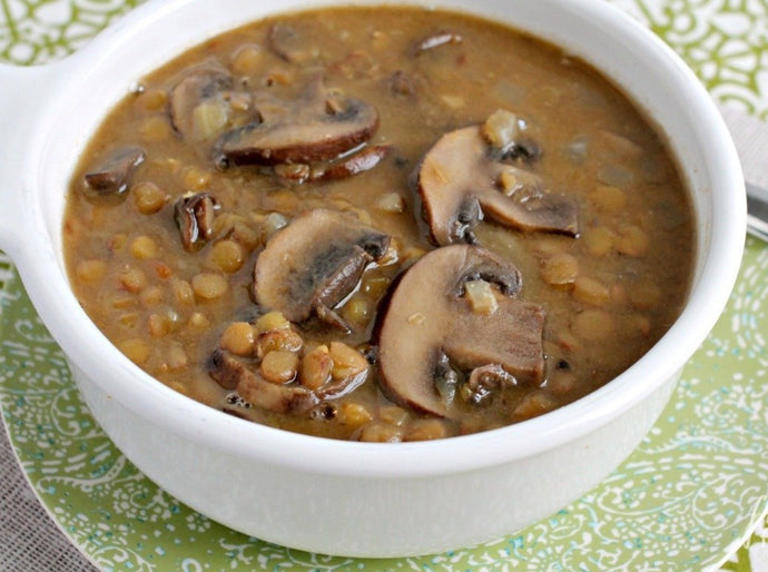 Lentil Soup with Mushrooms