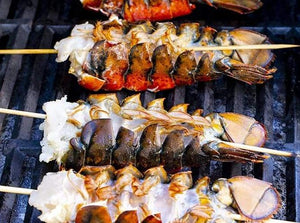 Whole Lobster, Lobster Tail, Seafood. Flame Show Cooking Catering or Drop Off Catering